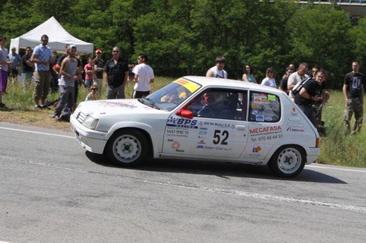 Marc Cañellas i Javier Portela al seu 205 Rallye / Jordi Garcia