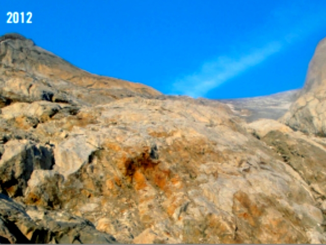El mateix glaciar. 2012