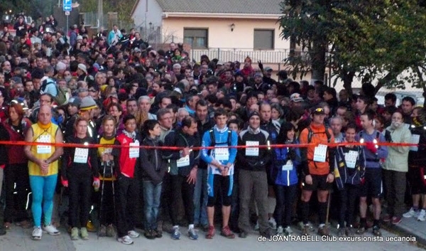 Moment de la sortida de cros i marxa / Foto: Joan Rabell, UEC Anoia