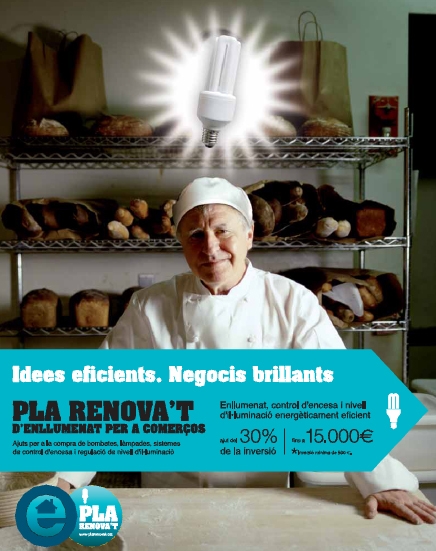Imatge promocional del Pla Renova't d'enllumenat per comerços