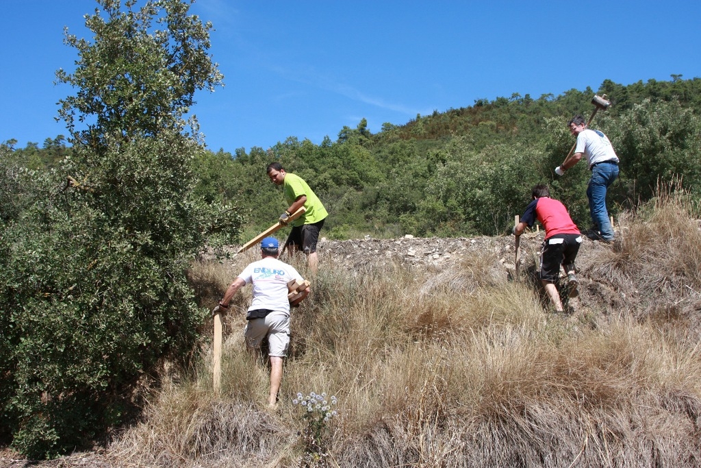 Preparant el campionat d'Enduro a Calaf