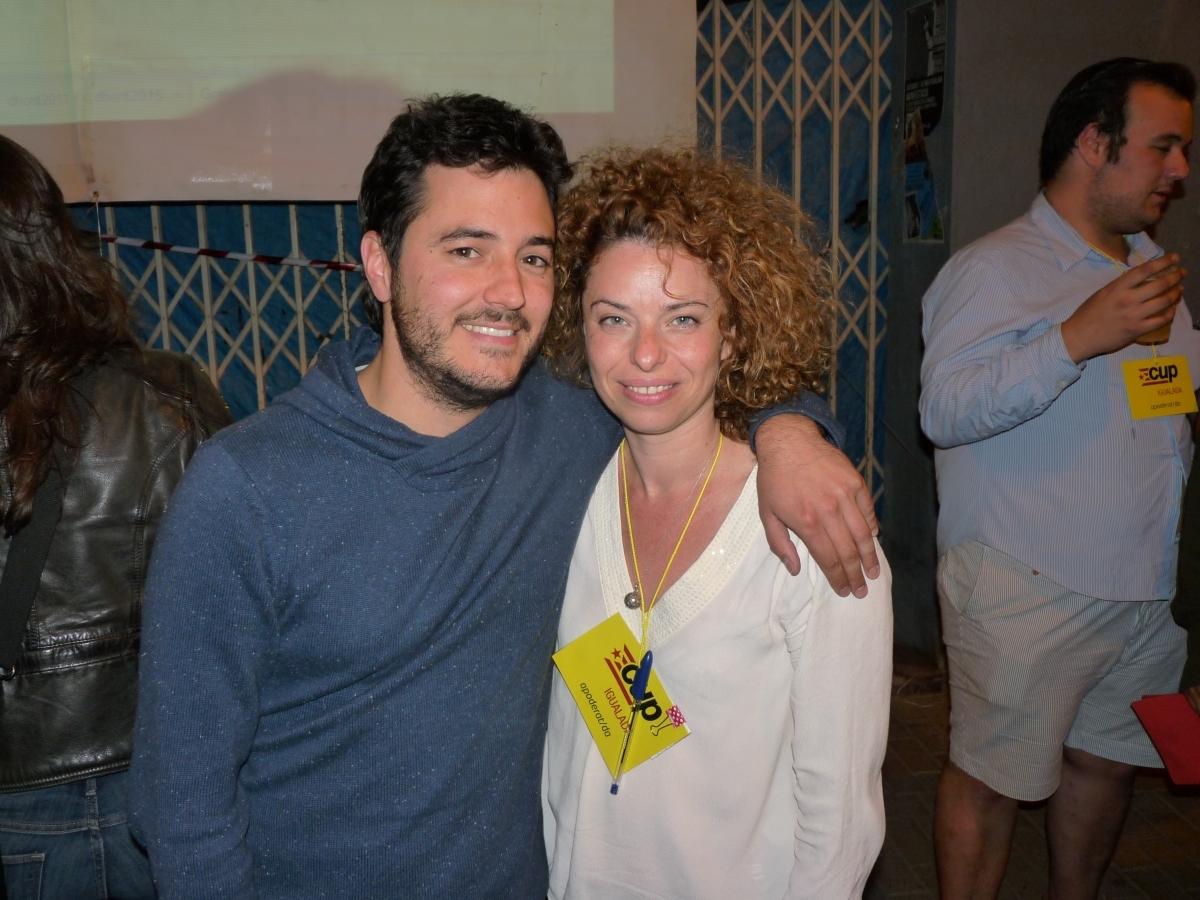 Els dos nous regidors de la CUP, Albert Mateu i Eva Pedraza