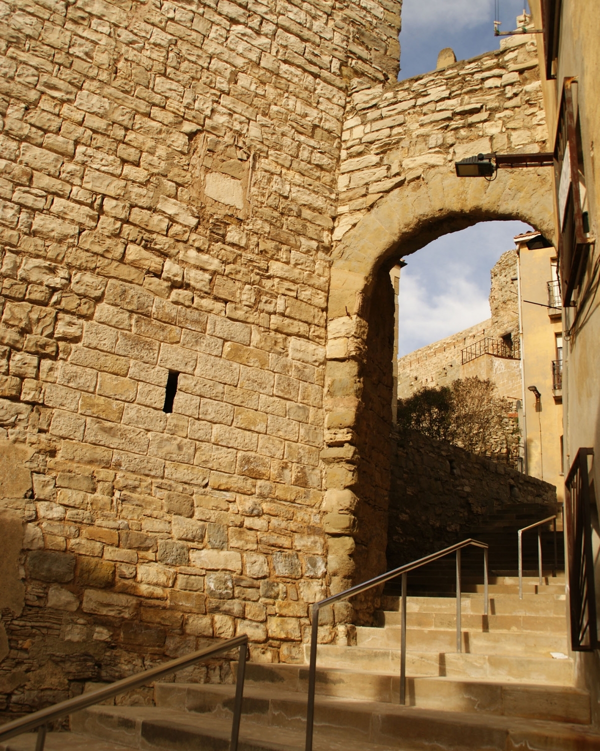 El sector de la muralla que es restaurarà, d'estil gòtic