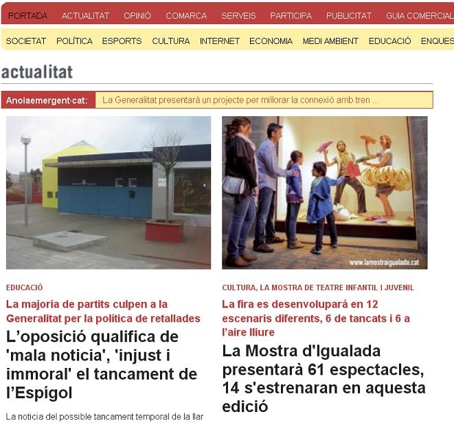 Portada de dijous, 5 d'abril