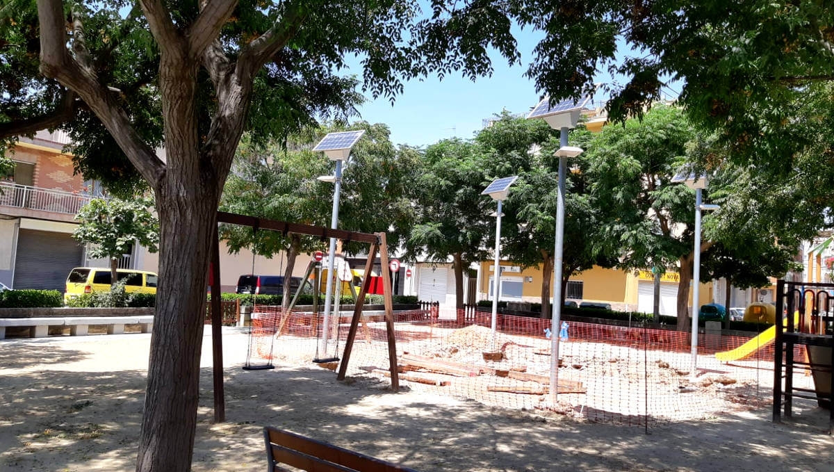 La plaça d'Extremadura, objecte d'obres