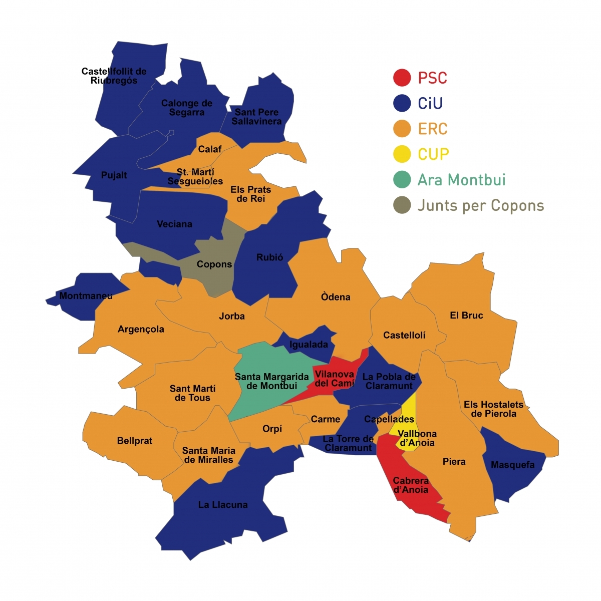 El mapa del 2019