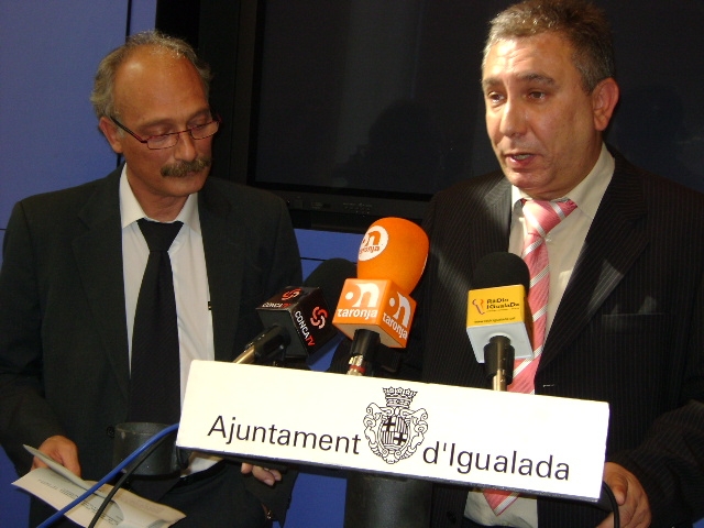 Jordi Aymamí i Carles Mernissi, regidor de noves tecnologies de Masquefa