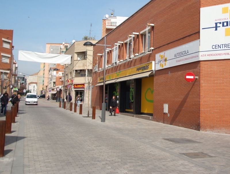 El carrer de Santa Llúcia, la gran artèria de Vilanova