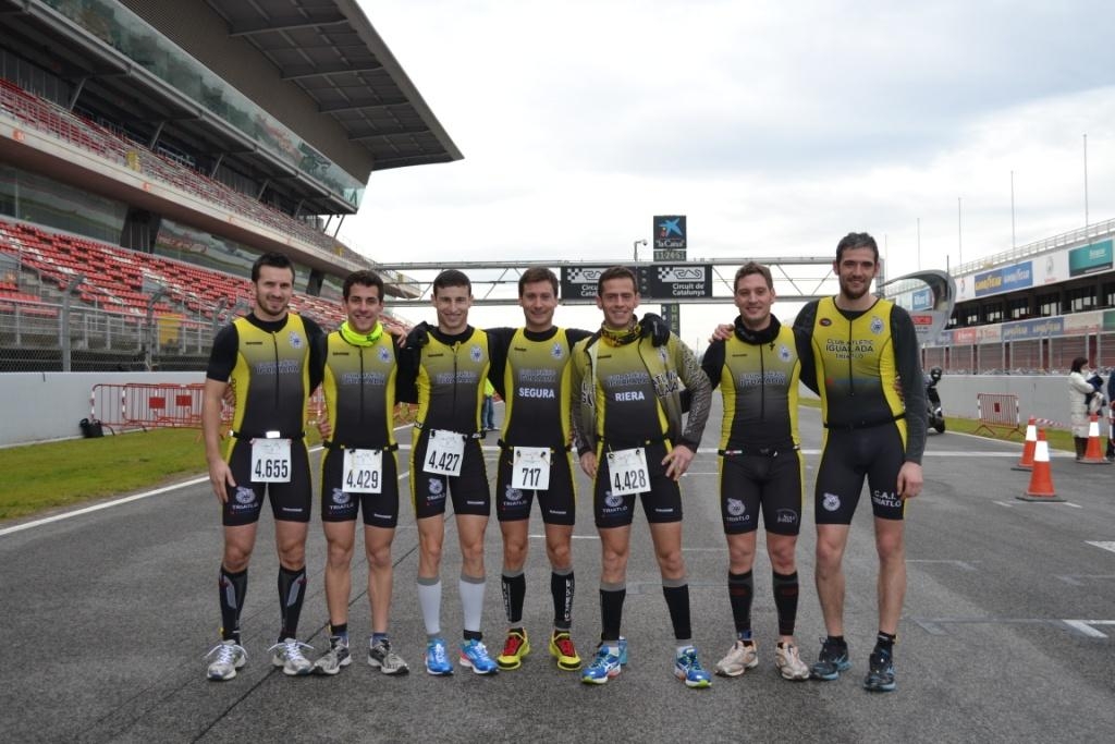 L'equip del CAI Triató participant a la prova del cap de setmana