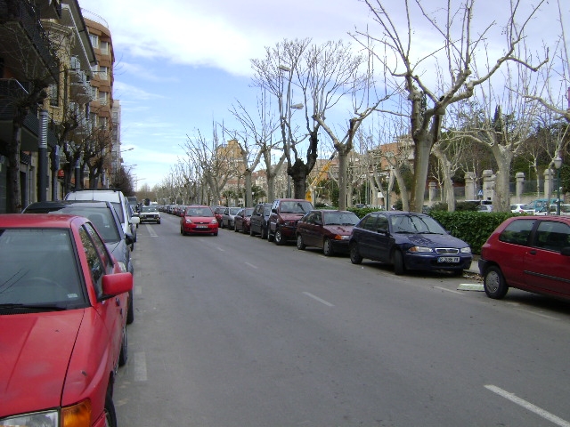 Tros del Passeig que serà zona blava