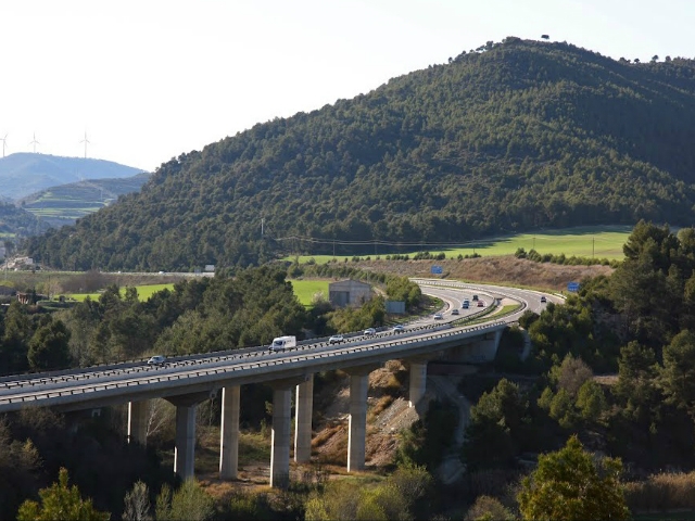 l'A2 a l'altura de Jora