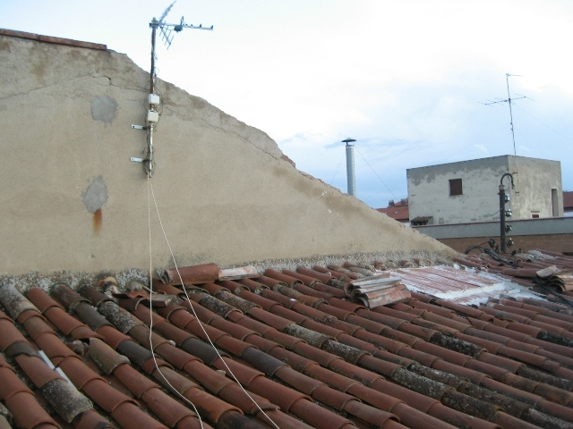La teulada d'un sector del Casal, en una imatge de 2014