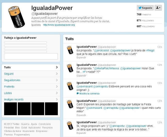Twitter d'Igualada Power