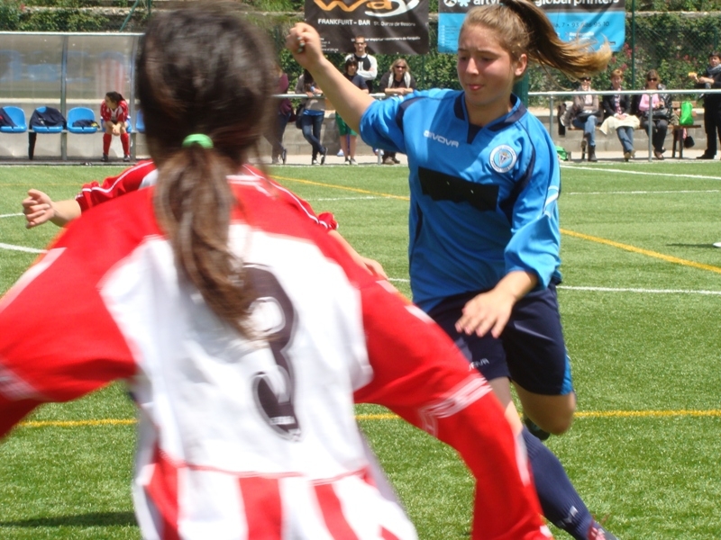 A la foto, la Mariona, autora d’un hat-trick.