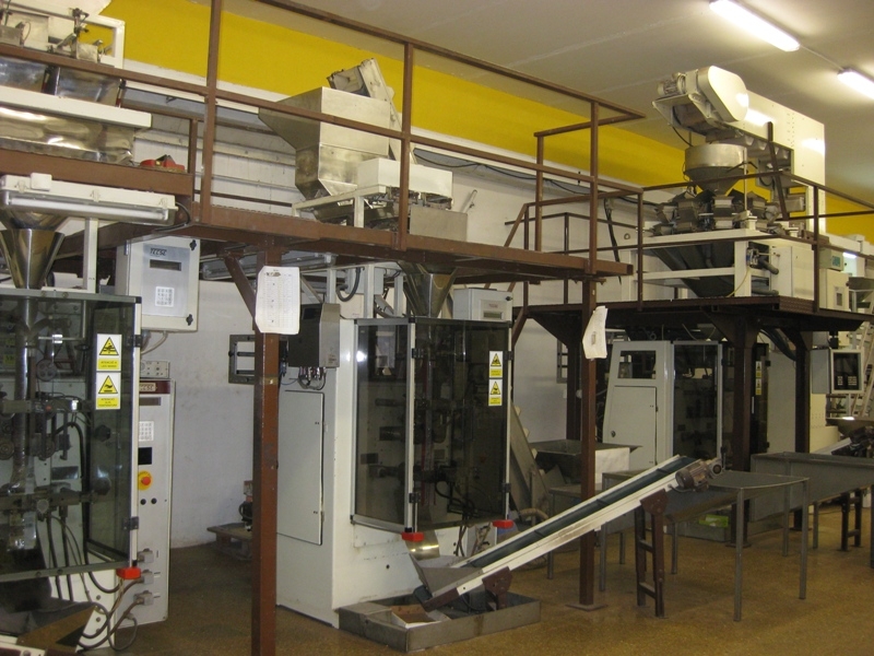 La maquinària d'envasat dels productes