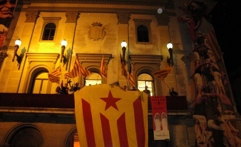 Estelada a l'Ajuntament d'Igualada