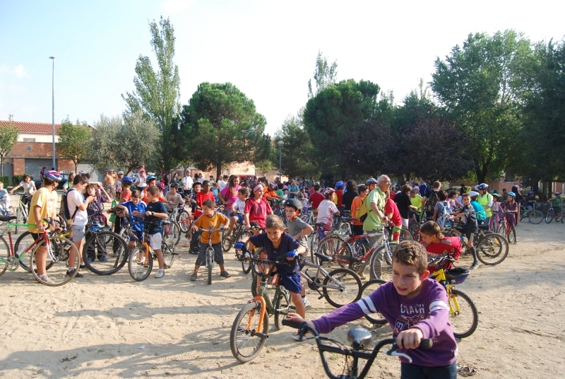 La Pedalada contra el canvi climàtic a Vilanova del Camí