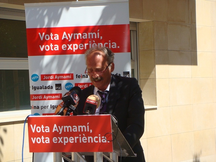 Jordi Aymamí va encapçalar la presentació de les propostes del PSC