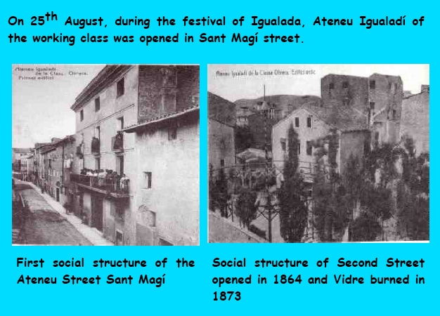 Una diapostiva de la presentació en anglès feta per l'escola