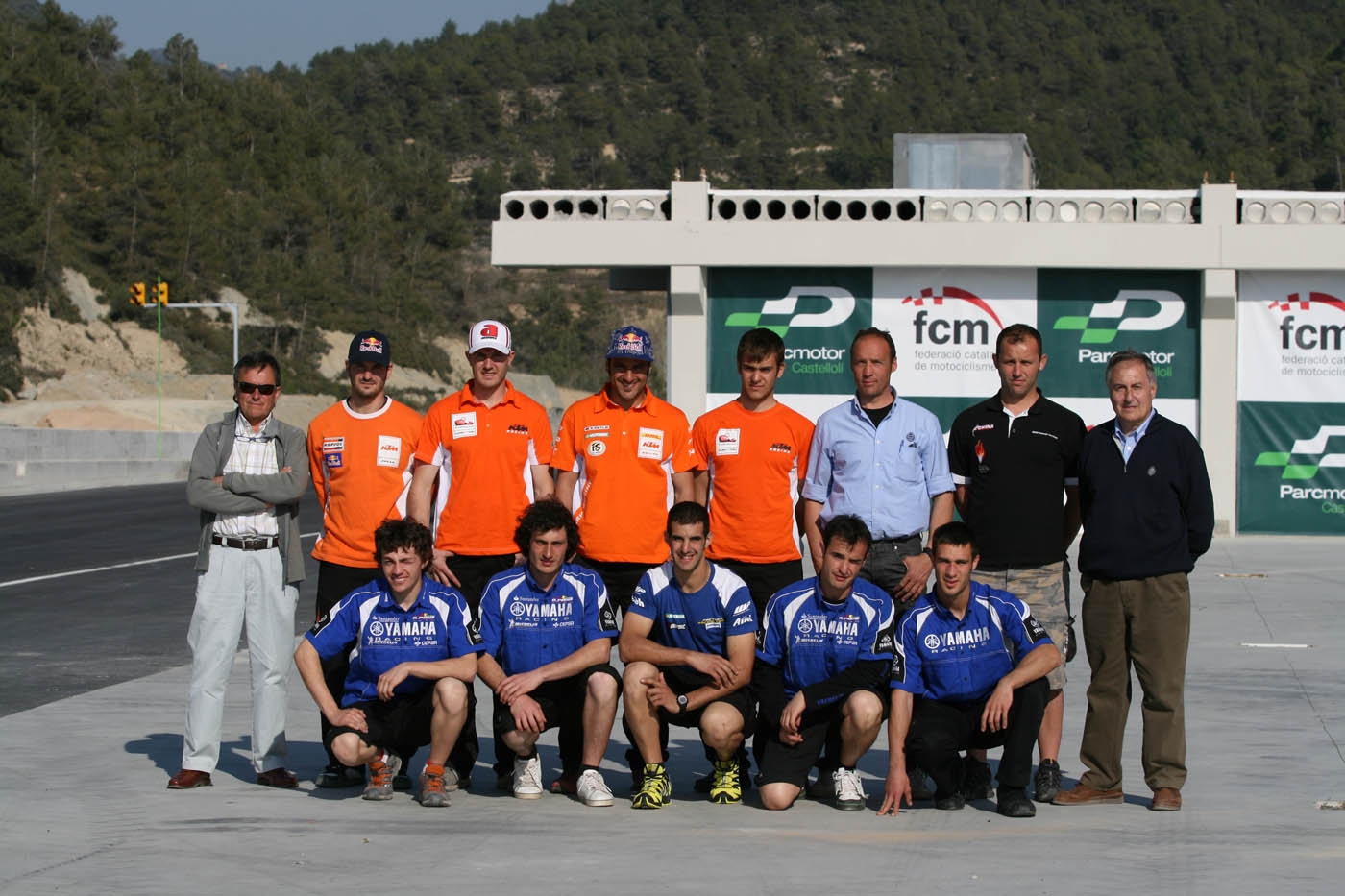 Joan Moreta, Àngel Viladoms, el seleccionador i els pilots de l'estat que participen al mundial visiten Parcmotor