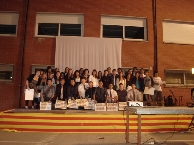 Festa de graduació a l'Alexandre de Riquer