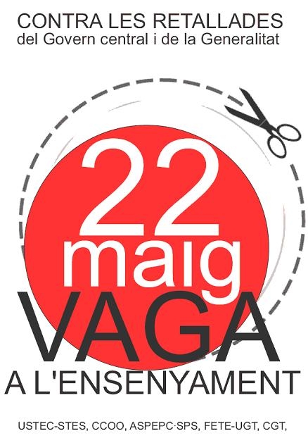 Cartell de la jornada de vaga