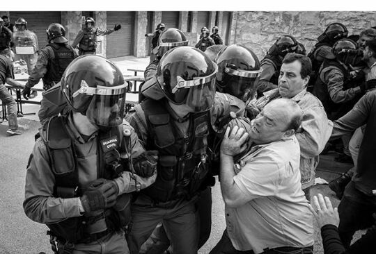 L'acció violenta de la Guardia Civil a Sesgueioles FOTO:  Stan De Zoysa