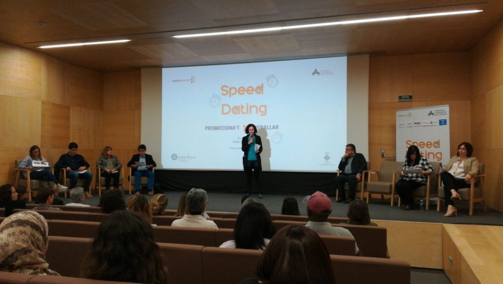 Una sessió de 'speed dating' del Consell Comarcal, a Mont-Àgora