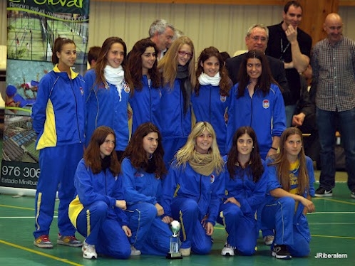 L'equip cadet femení al Torneig de Saragossa. Foto: Joan Ribera