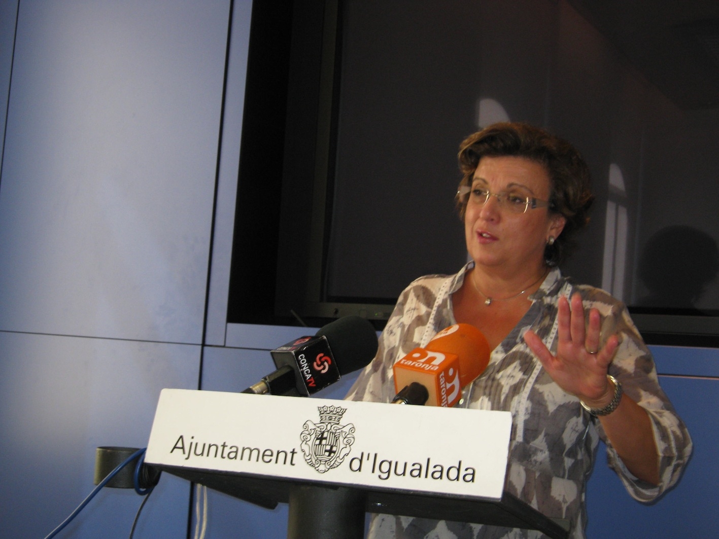 Montserrat Mateu a la compareixença del passat dimecres