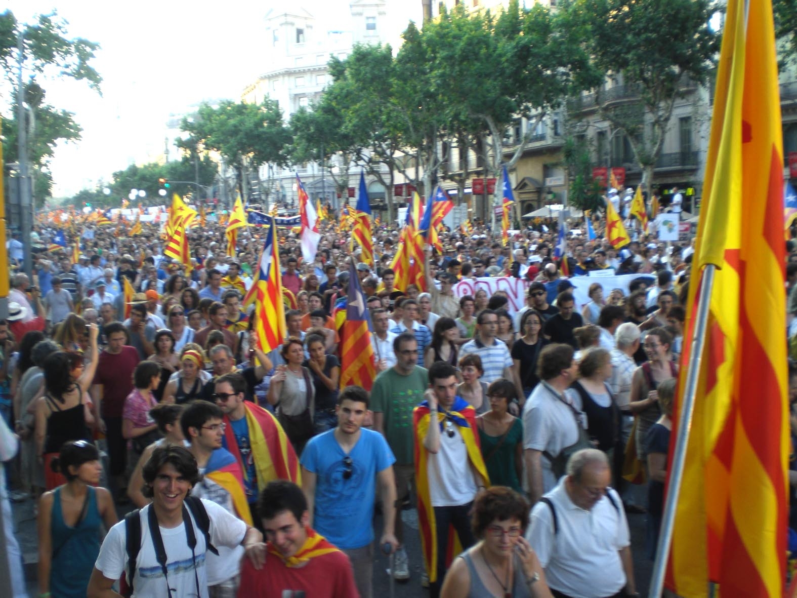 La manifestació va ser multitudinària