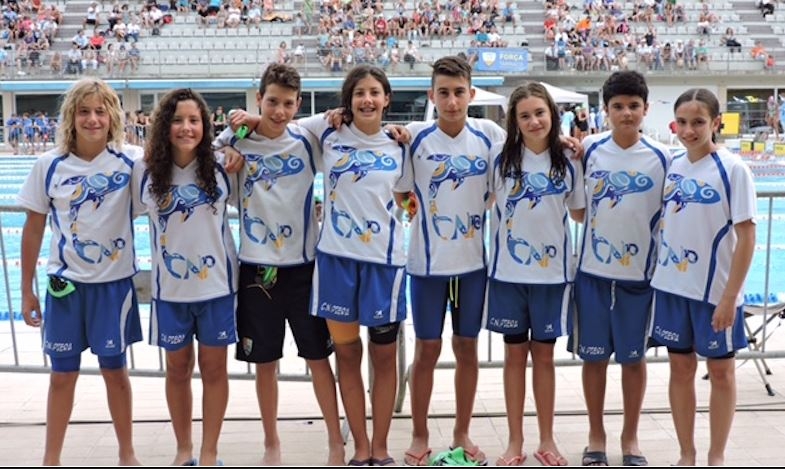Els joves pierencs, en una foto als campionats de Catalunya