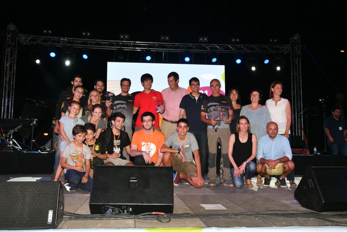 Foto de família dels premiats de l'edició d'enguany.