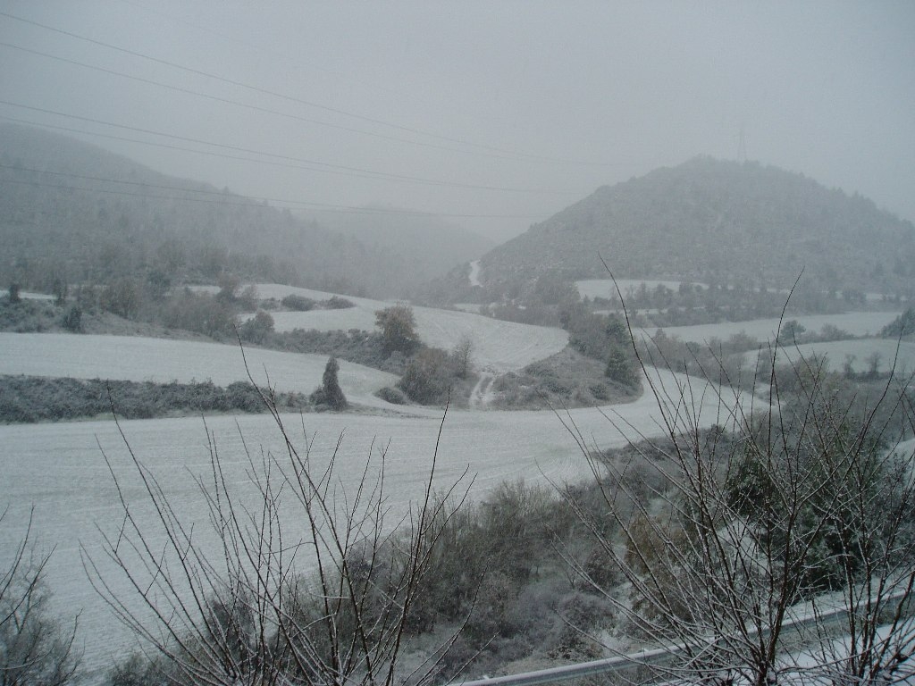 Veciana, aquest dilluns al matí - foto J.Servitje