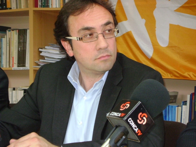 Josep Rull en la presentació de la proposta a Igualada