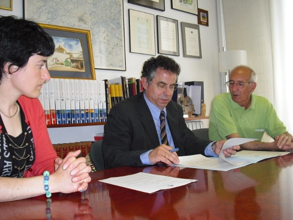 Signatura del conveni amb GEDEN