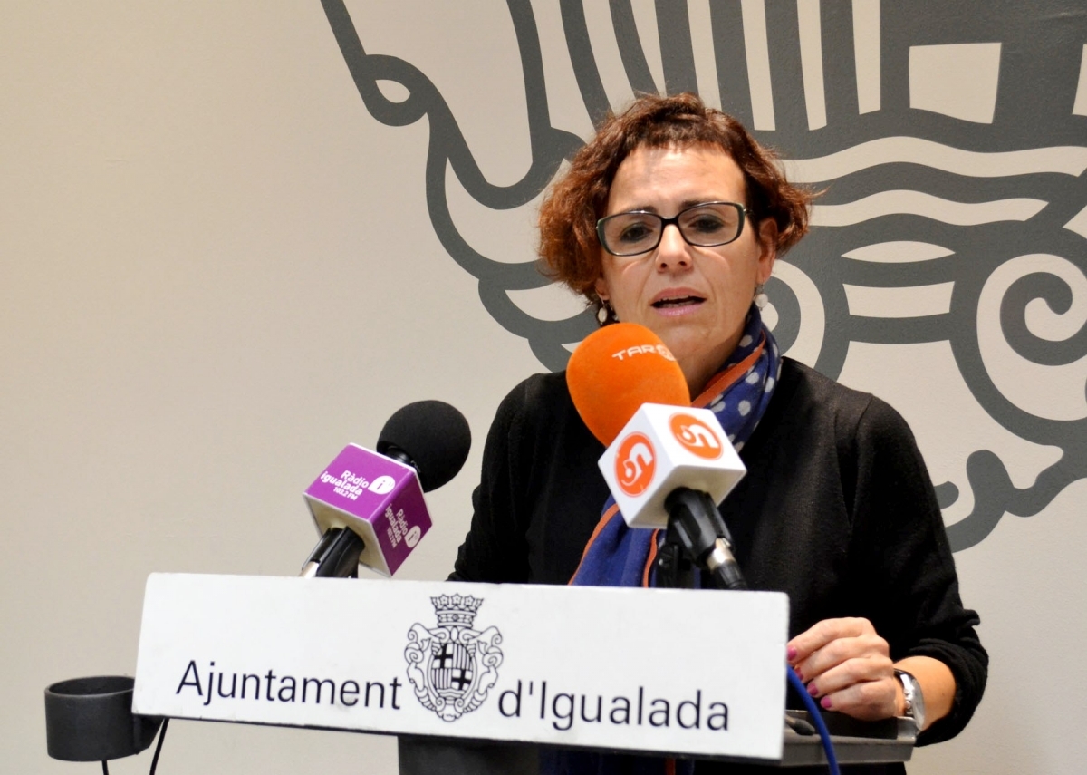 En imatge, la tinent d’alcalde d’Acció Social, Carme Riera