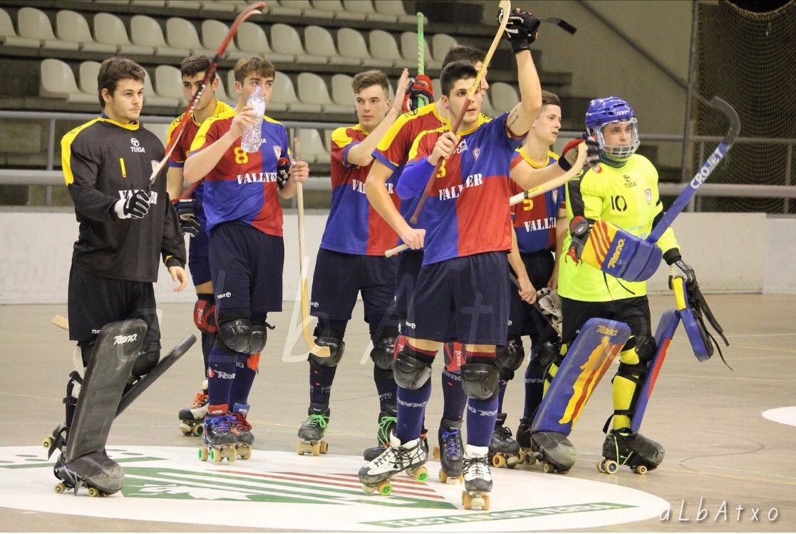 Els nois del 'B', al final d'un dels partits d'enguany