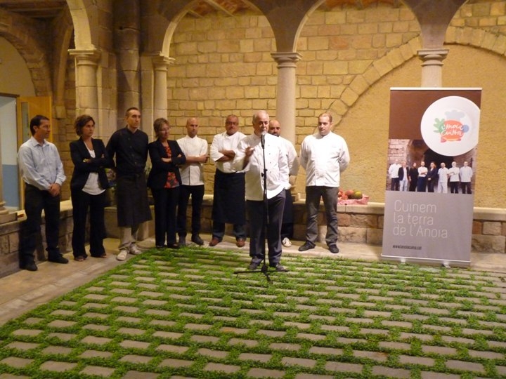 Durant l'acte de presentació de l'Anoia Cuina