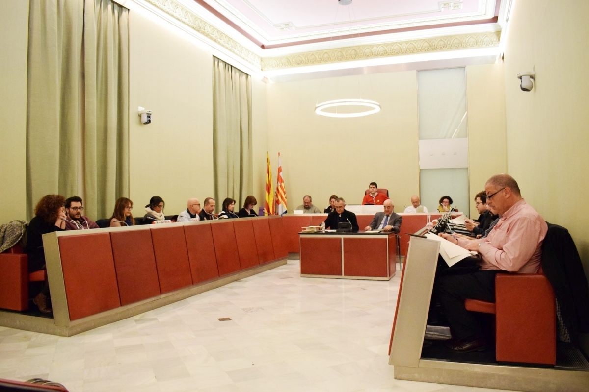 Una imatge del darrer ple de la capital anoienca