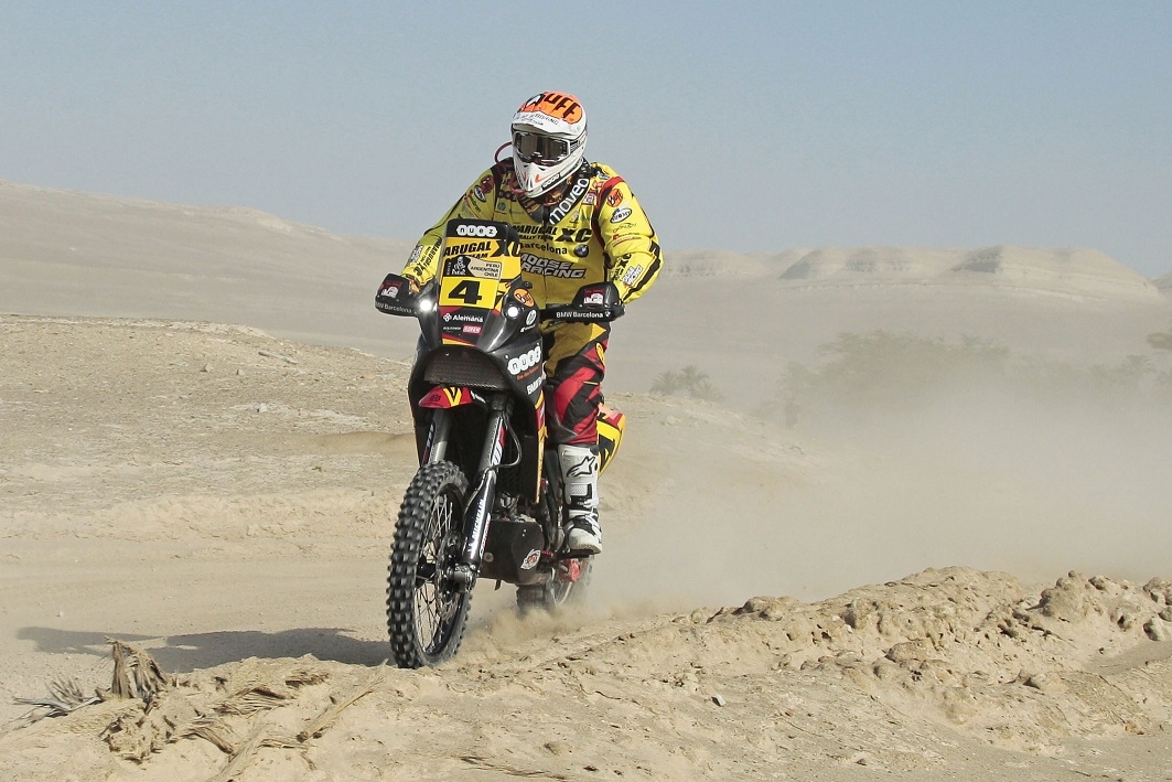 L'igualadí durant la quarta etapa d'aquest Dakar 2013