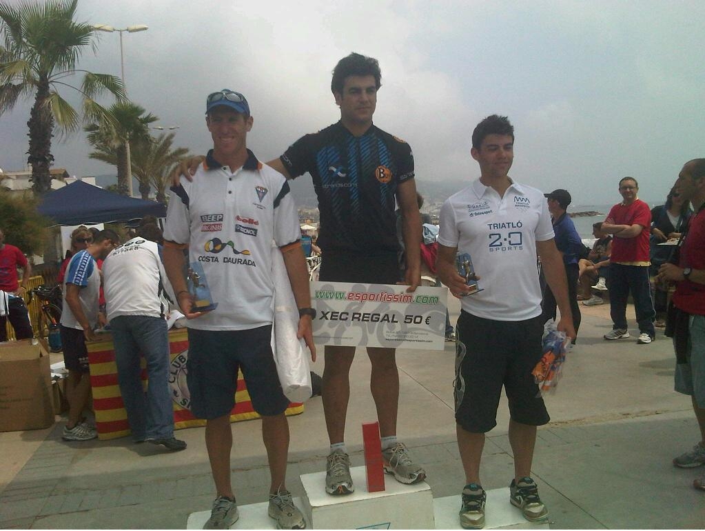 El podi a la triatló de Sitges