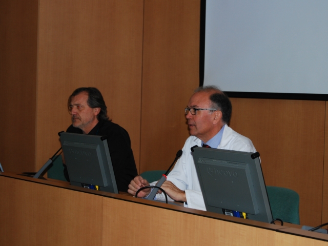 El Gerent del CSA, Dr. Ferran Garcia i el Dr. Xavier Feliu, Cap del Servei de Cirurgia i especialitats quirúrgica.