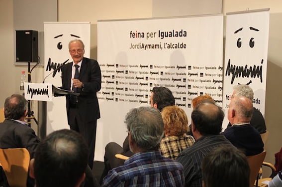 Jordi Aymamí en l'acte de presentació com a candidat