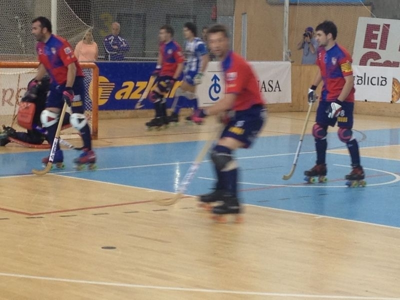 Bon partit de l'Igualada a la pista gallega. Foto: D. Figueras