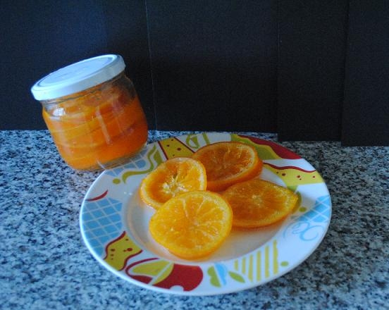 Taronges confitades
