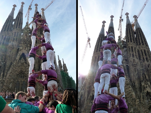 3d7 i 4d7 davant de la Sagrada Família