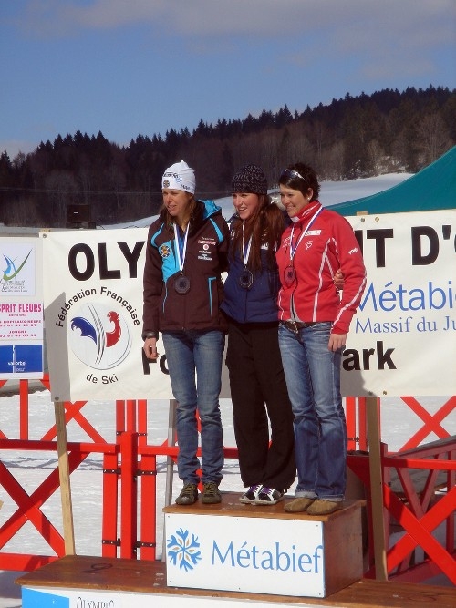 Laura Orgué al podi de la COpa d'Europa el passat cap de setmana