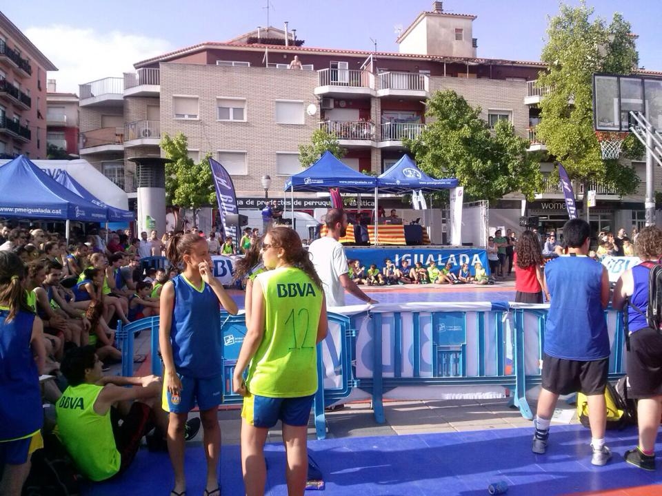 Imatge de la pista central del 3x3 a Cal Font