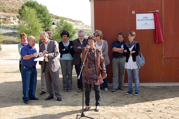 Parlament de la presidenta del Club de Bitlles Igualada, Montse Roset